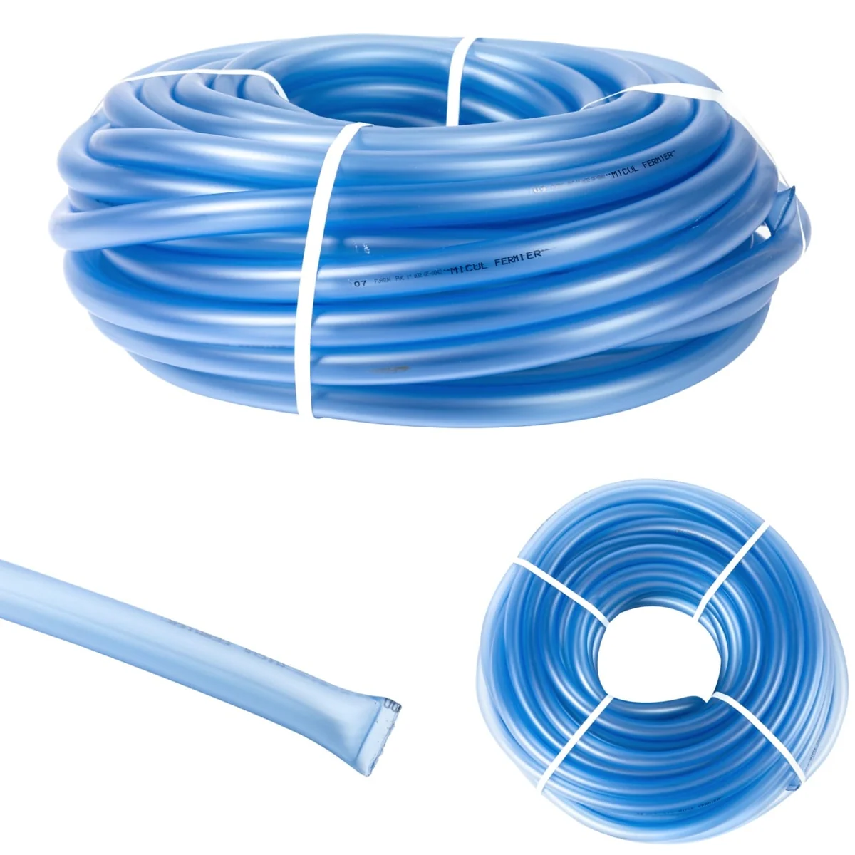 Furtun Apa Pvc 1/2 Inch, 50m, Transparent Pentru Gradina, 12.7mm