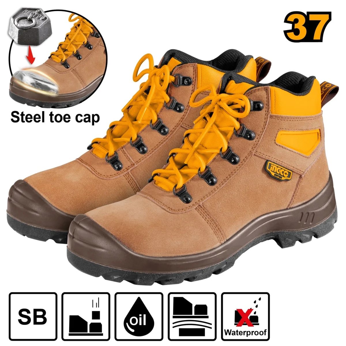 Bocanci De Protectie Maro 37 Nou