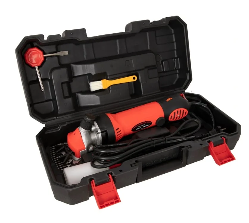 Mașină De Tuns Oi Profesională Cu Variator De Turație 1000W, 2400RPM, Accesorii Incluse, Cărbuni Rezervă, NAKAMOTO 1000 JAPAN