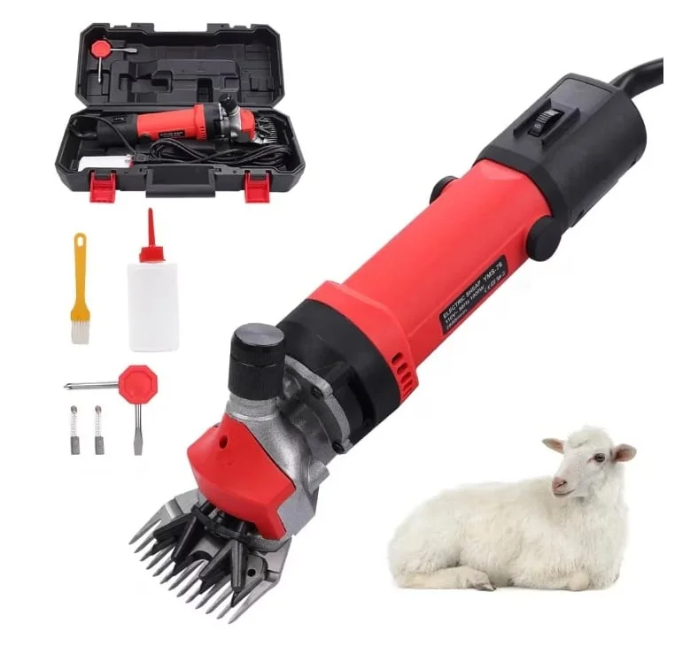 Mașină De Tuns Oi Profesională Cu Variator De Turație 1000W, 2400RPM, Accesorii Incluse, Cărbuni Rezervă, NAKAMOTO 1000 JAPAN