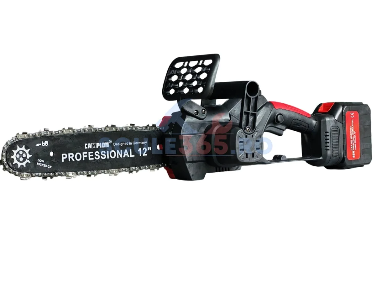 Mini Drujba Electrica 8Ah, 48V, 300mm, 2 Acumulatori, Brushless, Ungere Automata, 1800W, CAMPION CMP1756