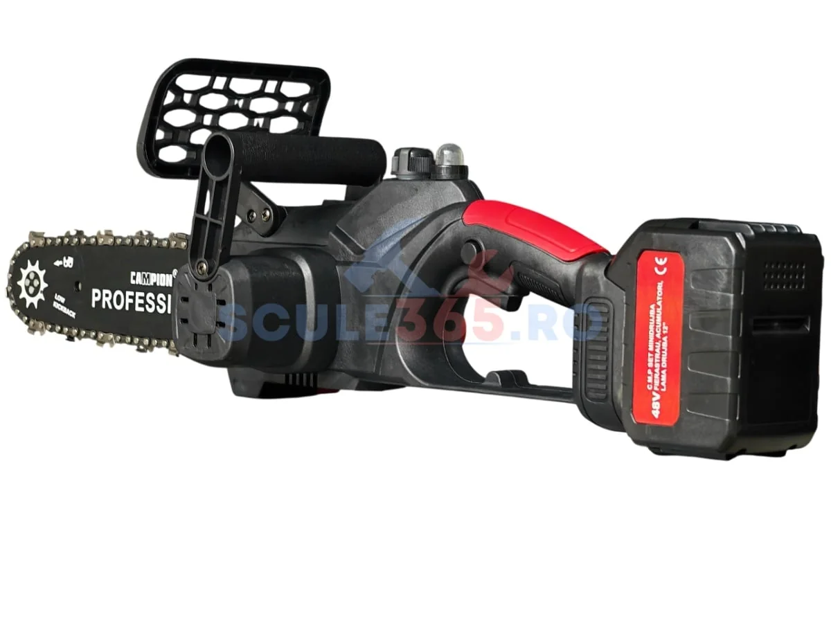 Mini Drujba Electrica 8Ah, 48V, 300mm, 2 Acumulatori, Brushless, Ungere Automata, 1800W, CAMPION CMP1756