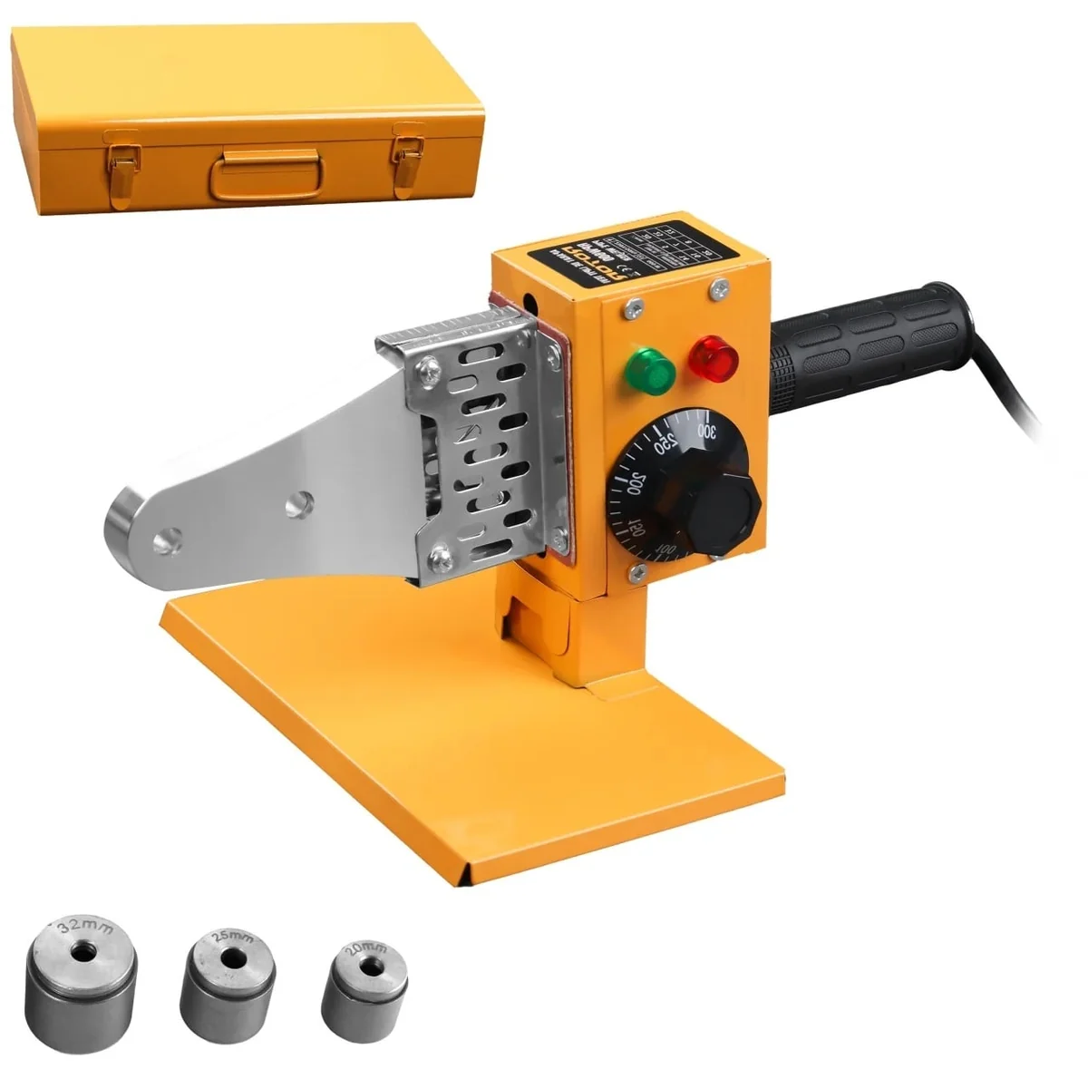 Trusa Aparat Pliță Sudură PPR 600W, 0-300 °C, 20/25/32mm, 220V, Rotor RPW600
