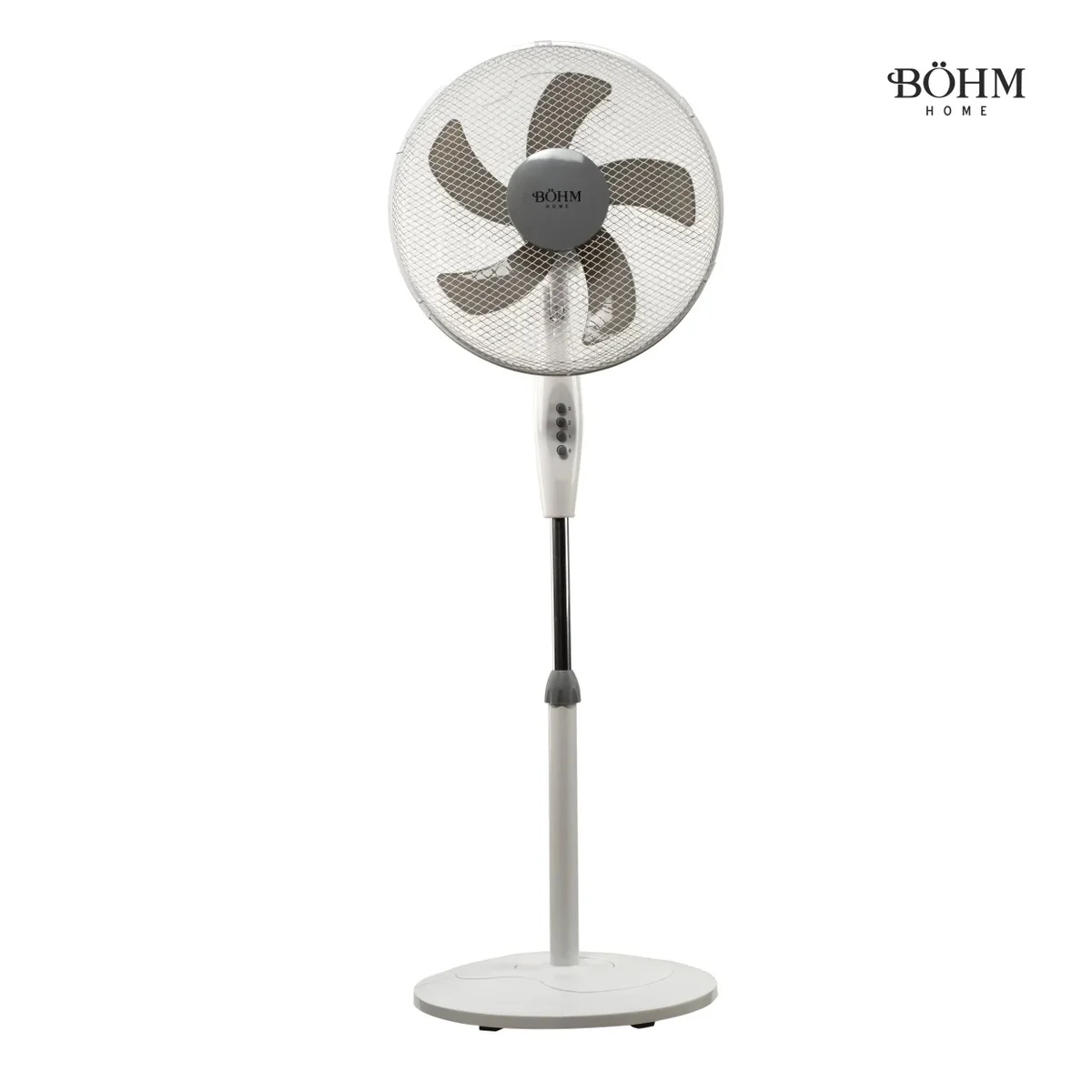 Ventilator Aer 16'' 125 Cm Reglabil Oscilație 90 Grade 3 Viteze 50W 5 Pale BOHM BLSF-4043