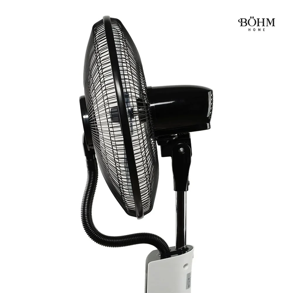 Ventilator Racire Aer Cu Pulverizare Apa Si Umidificare 16'', Oscilatie 80 Grade, 3 Viteze, 90W, 5 Pale, BÖHM BSP40-RA