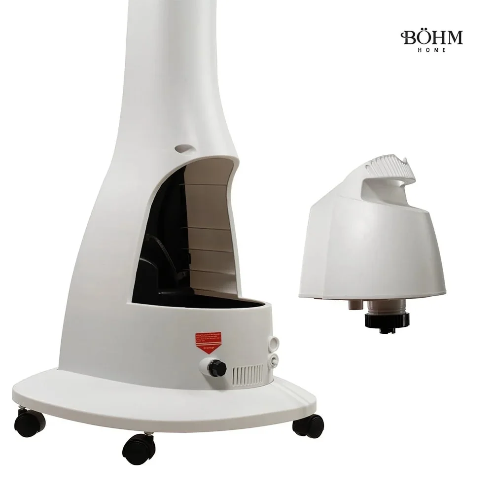 Ventilator Racire Aer Cu Pulverizare Apa Si Umidificare 16'', Oscilatie 80 Grade, 3 Viteze, 90W, 5 Pale, BÖHM BSP40-RA