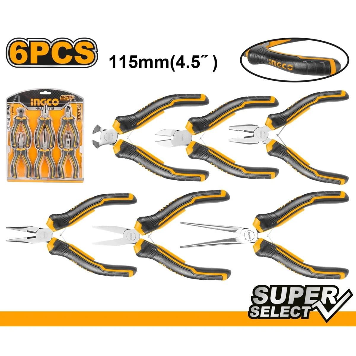 Set 6 Mini Patenti INGCO HMPS06115