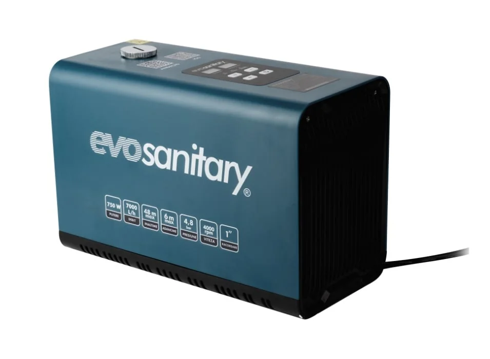 (Hidrofor) Pompa Inteligenta Cu Convertizor De Frecventa, 750W, 4.8Bar, 116 L/Min, Soft Start-Stop, Evosanitary Plus 682879