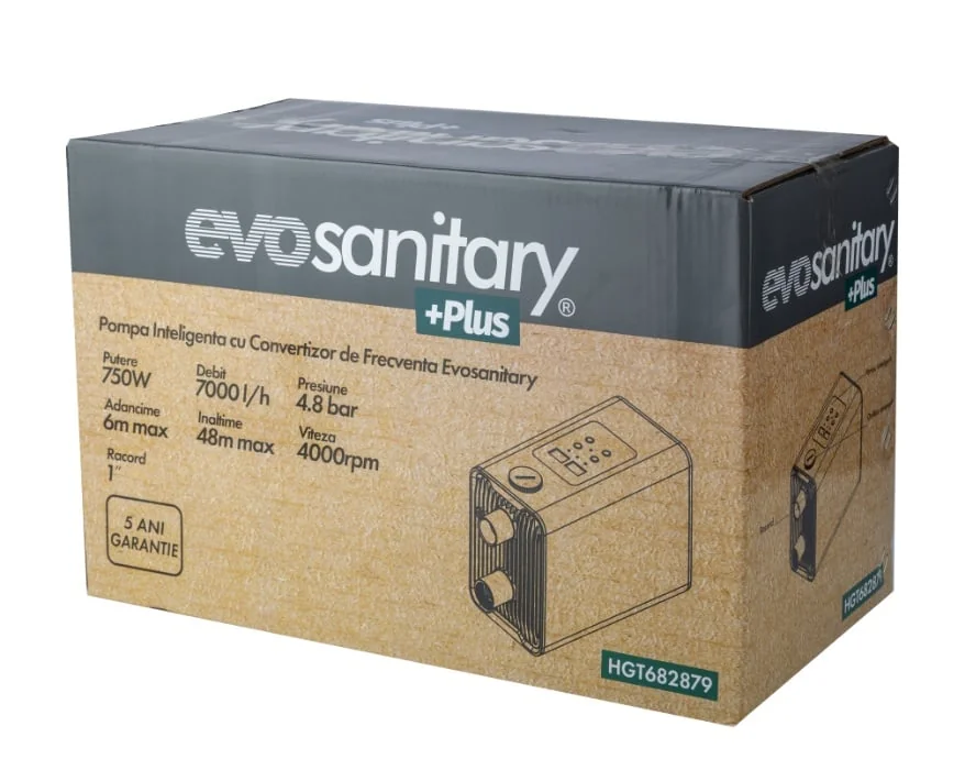 (Hidrofor) Pompa Inteligenta Cu Convertizor De Frecventa, 750W, 4.8Bar, 116 L/Min, Soft Start-Stop, Evosanitary Plus 682879