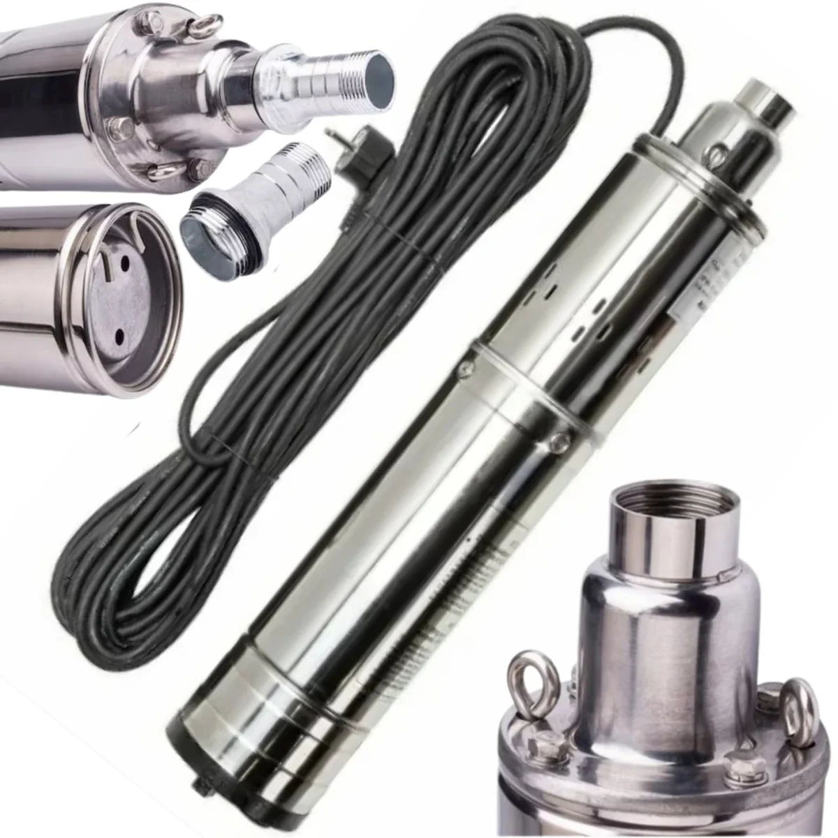 Racire Ulei Pompa Apa Submersibila 1500W, Cablu 20M, 3000L/H, QGD Tip Tun