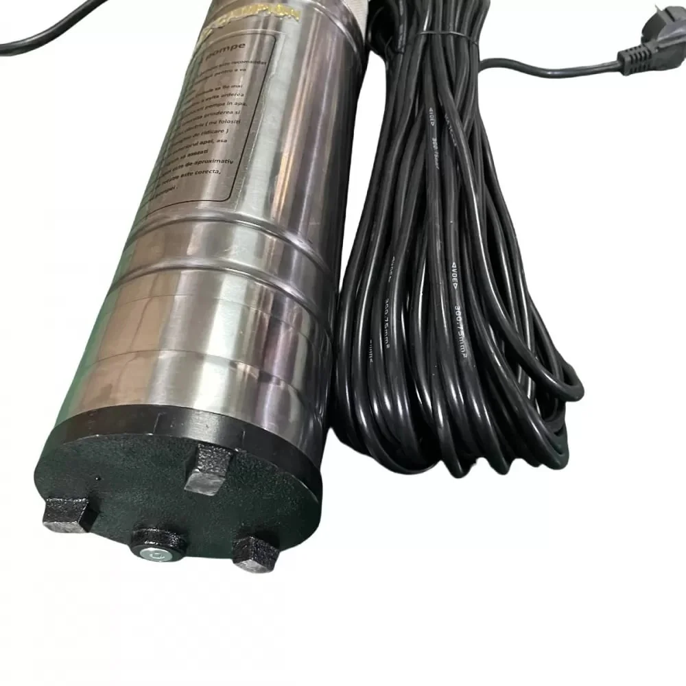 Pompa Apa Submersibila Cablu 20m, 1500w, Melc Inox, 4qgd, 140m Inaltime, 5000l/h, Ip68 – Cod CMP1475