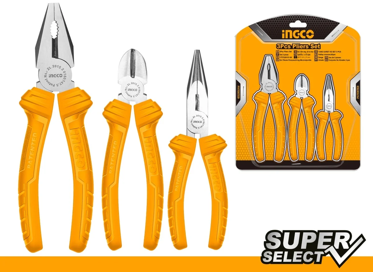 Set 3 Patenti Super Select INGCO HKPS08311