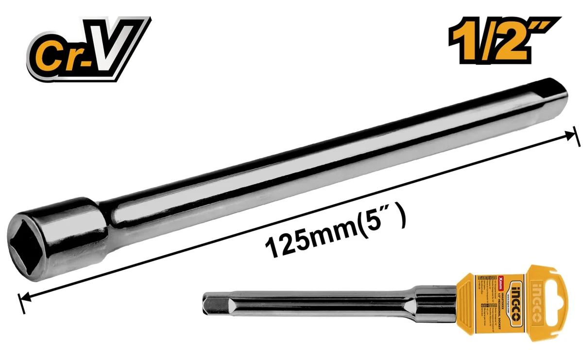 Prelungitor Tubulara 125mm 1/2'' Ingco HEB12051