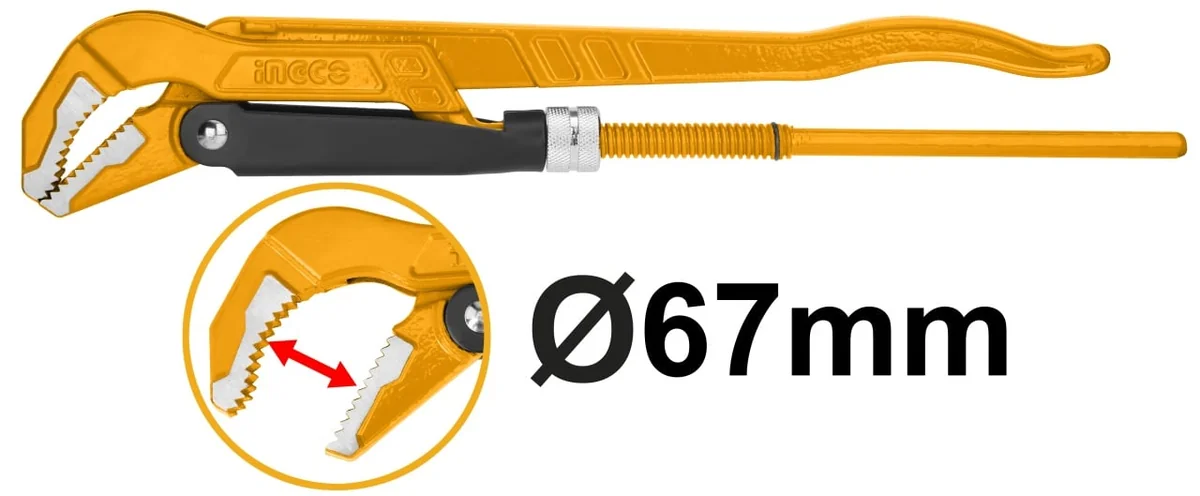 Mops 2 45 Grade InGco HpW04023 – Cheie Tip Papagal Profesionala Pentru Instalatii Si Aplicatii Tehnice