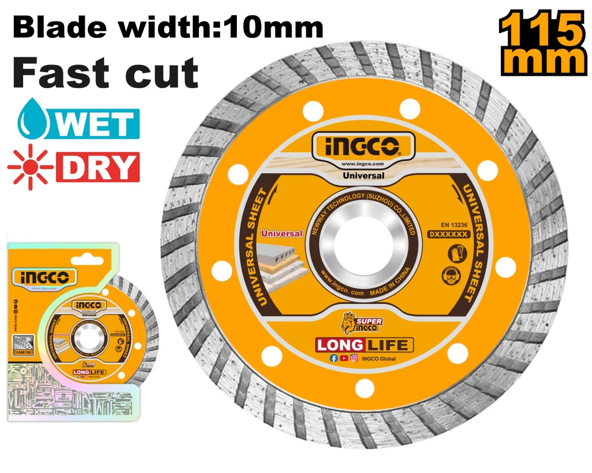 Disc Diamantat Turbo 230mm X 7,5mm INGCO DMD032302