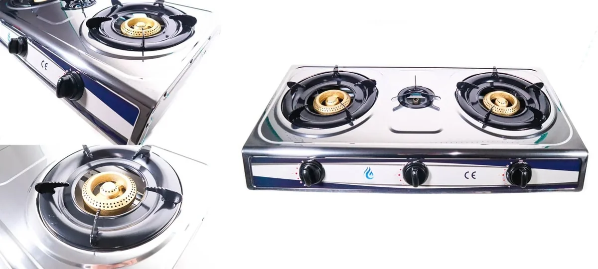 Aragaz Exterior Eurgas Inox 3 Q 2.6 KW Ingco B4627
