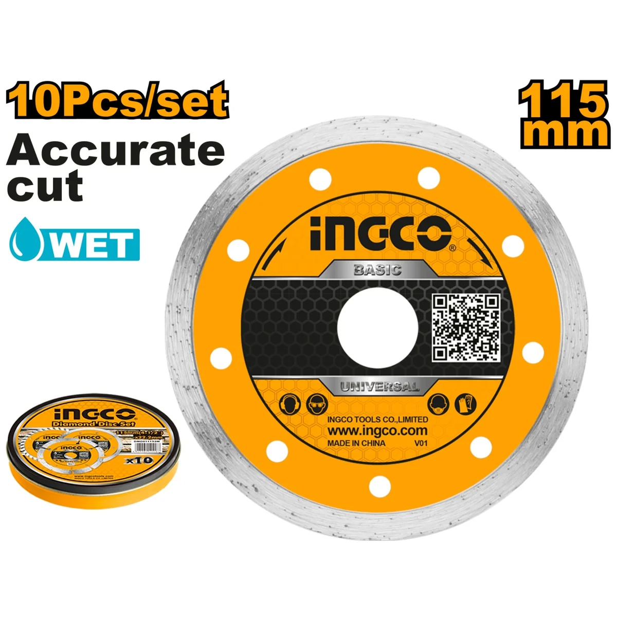 Disc Diamantat Continuu 230mm X 5mm INGCO DMD022302