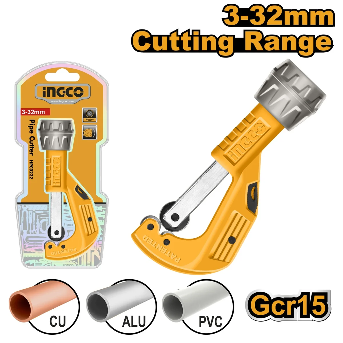 Cleste Taiat Teava Metal 3–32mm Ingco HPC0232