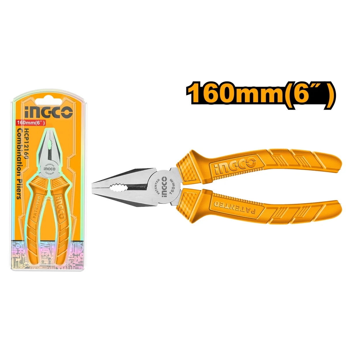 Patent 8" 200 Mm Super Select Ingco HCP12200