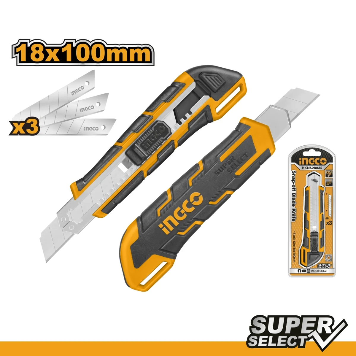 Cutter Plastic Super Select 3 Rezerve INGCO HKNS28035