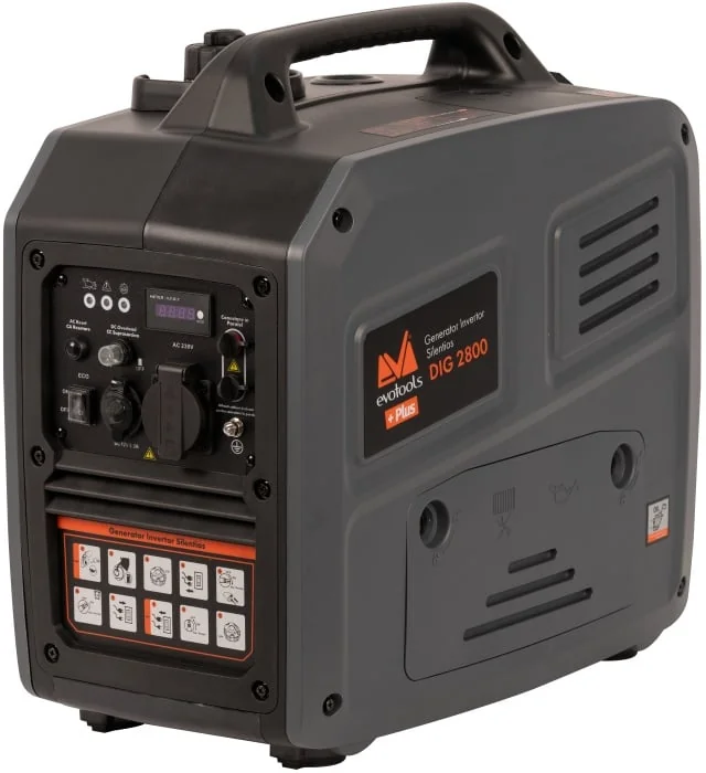 Generator De Curent 2800W Silentios Invertor, 4 Timpi 121 Cmc, Evotools Plus Dig 2800 (P[W]: 2800) 683428