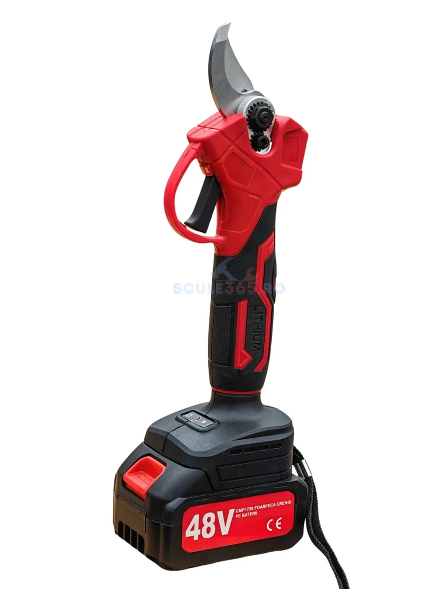 Foarfeca Gradina Electrica Cu 2 Acumulatori 48V X 8Ah, Pentru Gradina, Diametru Taiere 27Mm, Valiza, Profesional Motoyama Japan Cmp1728