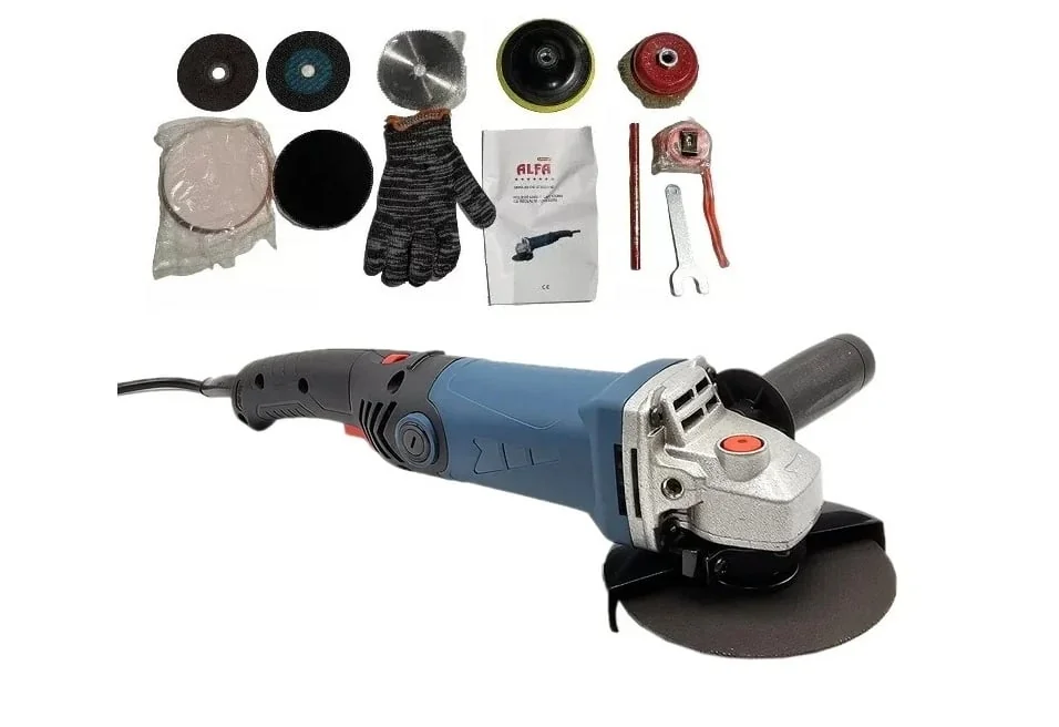Flex Polizor Unghiular 125mm, 3000W, 10 Accesorii, Variator Turație, 11000rpm, Ural Campion CMP1161