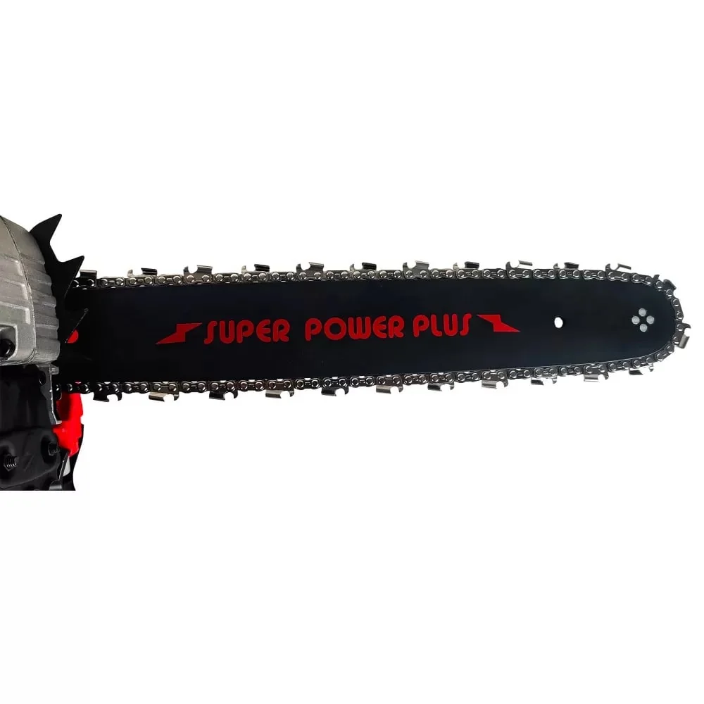 Pachet 8.8CP 58cmc Drujba Benzina + 3 Lanturi + 2 Lame + 2x Ulei Ungere Lant 1L + 2x Ulei Amestec 0.5L + 2x Bujii + Accesorii + Manusi Protectie Craft-Tec Germany, Super Power Plus Red Edition