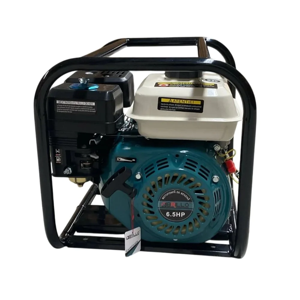 Motopompa Benzina Brillo BR-200, 4T, 6.5CP, 196cc, 2", Debit 36 m³/h, H Max 20 m, Adancime 9 m, Pornire Manuala