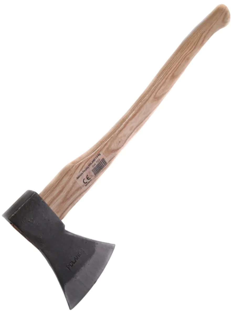 Topor Forjat, Bardită Secure Forjată 0.8 Kg, Oțel Călit, Mâner Lemn, Poland – B7442