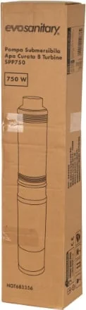 Pompa Submersibila De Adancime 4" Multietajata Evosanitary 683356, 8 Turbine, 750W, Debit 4000 l/h, Inaltime Refulare 54 m, Carcasa Inox