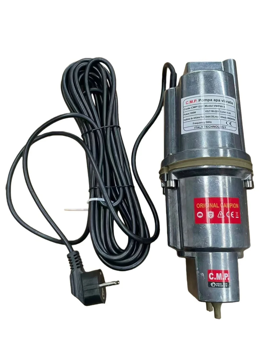 Pompa Apa Submersibila Cu Doua Sorburi 1000W 70M Inaltime 35 L/Min Model VMP60-3 Campion CMP1227
