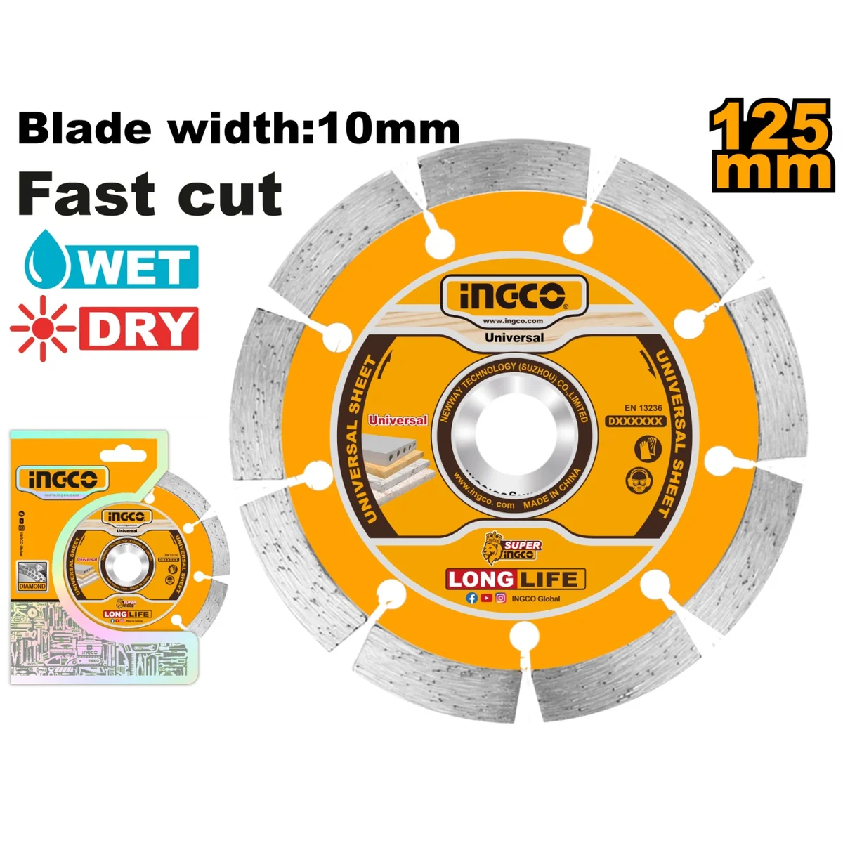 Disc Diamantat Segmentat 230mm X 7,5mm