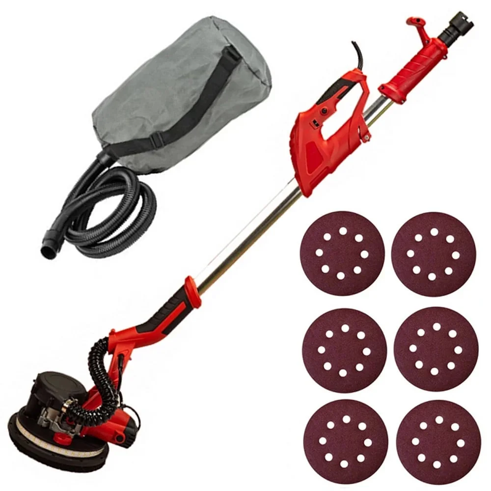 Masina De Slefuit Pereti Telescopica 1250W, 225mm, Lumina Led, 2m, Sac Colector, Smirghel Rezerva, (Girafa) Campion Profesional CMP0927
