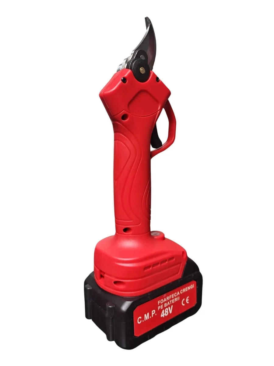Foarfeca Gradina Electrica Cu 2 Acumulatori 48V Pentru Gradina, Diametru Taiere 27mm, Valiza, Profesionala Campion Professional CMP1811