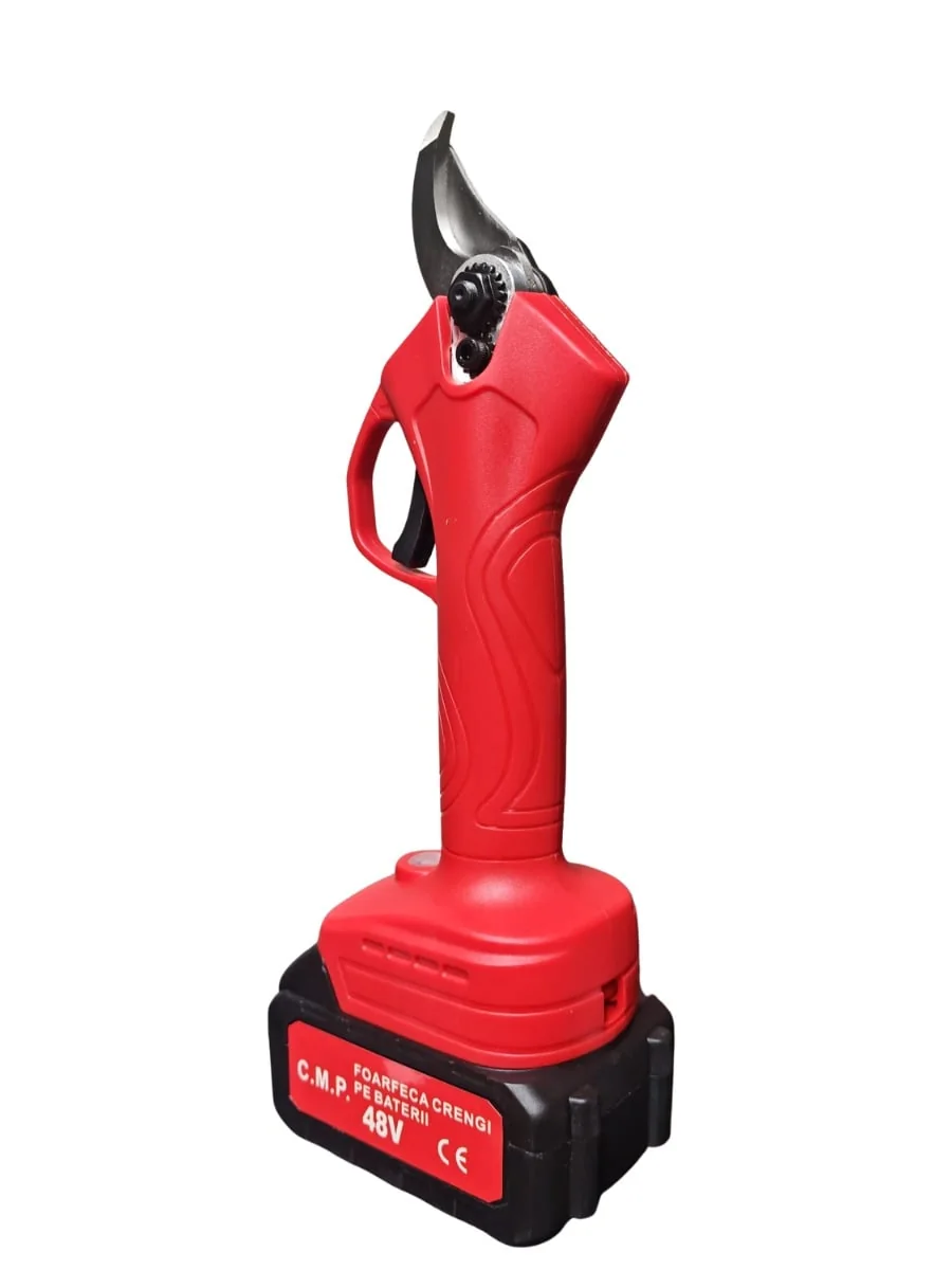 Foarfeca Gradina Electrica Cu 2 Acumulatori 48V Pentru Gradina, Diametru Taiere 27mm, Valiza, Profesionala Campion Professional CMP1811