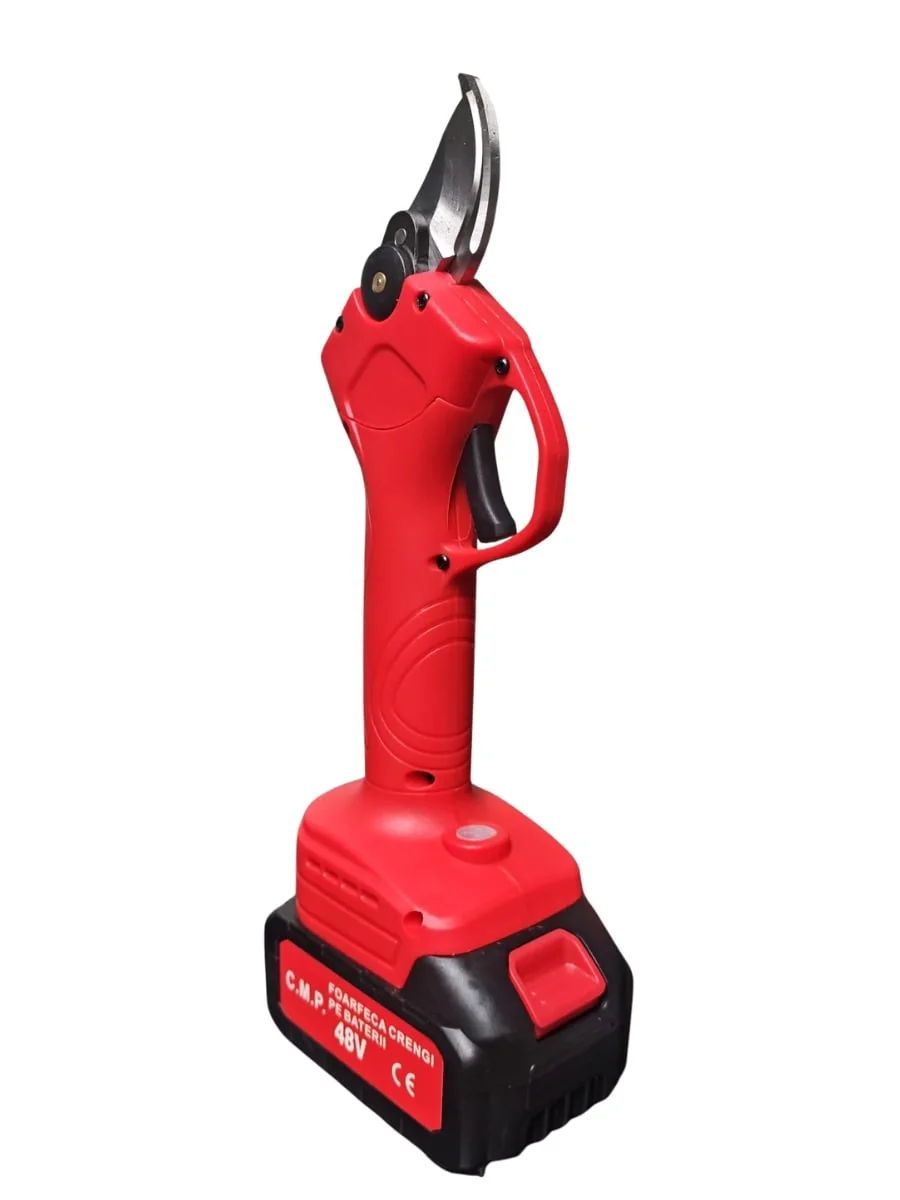 Foarfeca Gradina Electrica Cu 2 Acumulatori 48V Pentru Gradina, Diametru Taiere 27mm, Valiza, Profesionala Campion Professional CMP1811