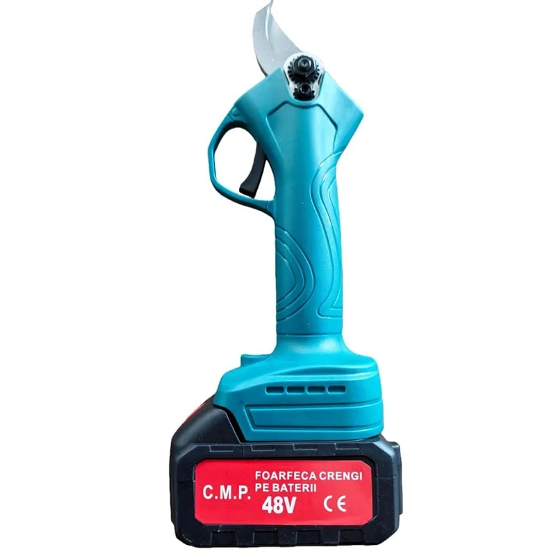 Foarfeca Gradina Electrica Cu 2 Acumulatori 48V Pentru Gradina, Diametru Taiere 27 Mm, Valiza, Campion Professional CMP1810
