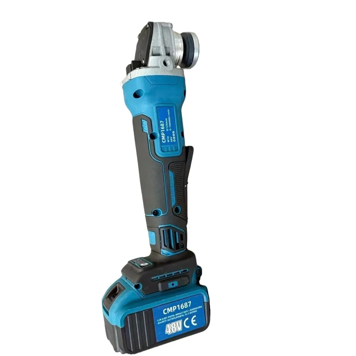 Set Trusa Autofiletanta Cu Percutie Si Flex Polizor Unghiular 125MM, 2 Acumulatori 48V, 8Ah, Valiza Transport Campion Professional CMP1687