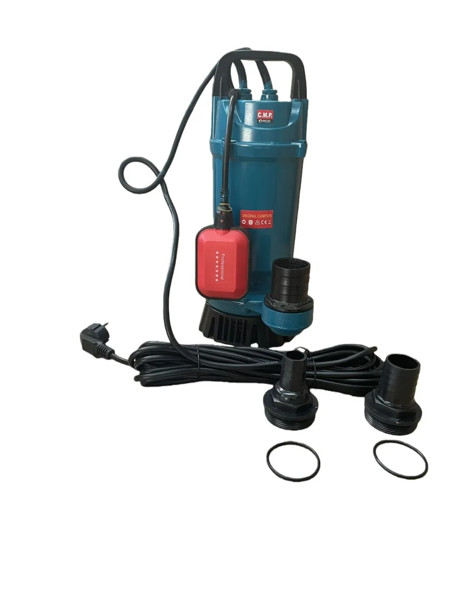 Pompa Submersibila Apa Curata CMP1768F QDX30-45-1.5F, 1.5kW, 2HP, Debit 30 Mc/H, Inaltime Refulare 45m, Iesire 2" / 1.5" / 1", 2860RPM, 110-220V, Cu Plutitor