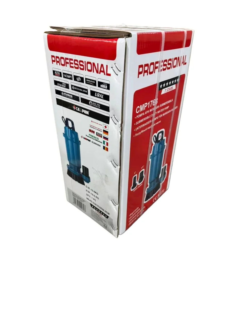 Pompa Submersibila Apa Curata CMP1768F QDX30-45-1.5F, 1.5kW, 2HP, Debit 30 Mc/H, Inaltime Refulare 45m, Iesire 2" / 1.5" / 1", 2860RPM, 110-220V, Cu Plutitor