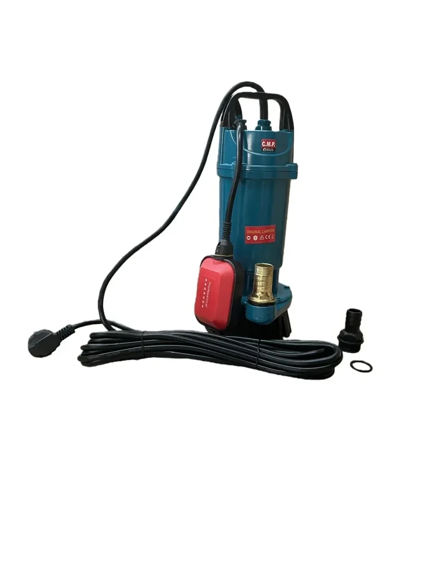 Pompa Submersibilă Apă Curată CMP1766F QDX3-25-0.75F, 0.75 kW, 1 HP, Debit 3 m³/h, Înălțime Refulare 25 m, 2860 RPM, 110-220V, Cu Plutitor