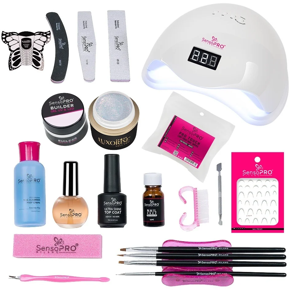 Kit Unghii Gel Manichiura French SensoPRO Milano - Promotie #03