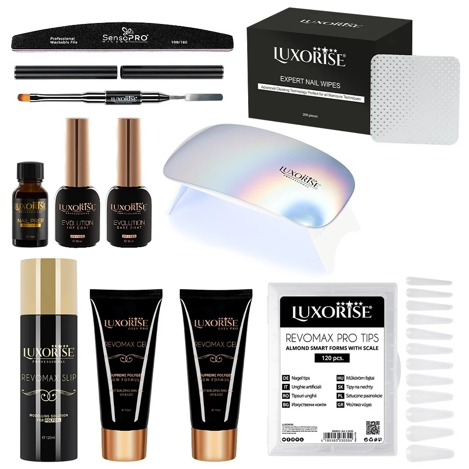 Kit Polygel LUXORISE Style Nails cu Lampa #11