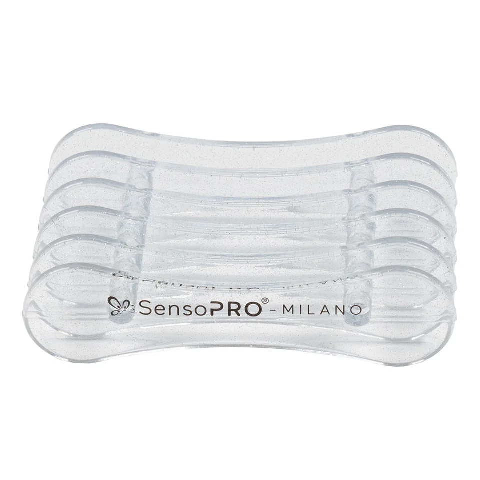 Suport pensule unghii 5 sloturi SensoPRO Milano, Transparent