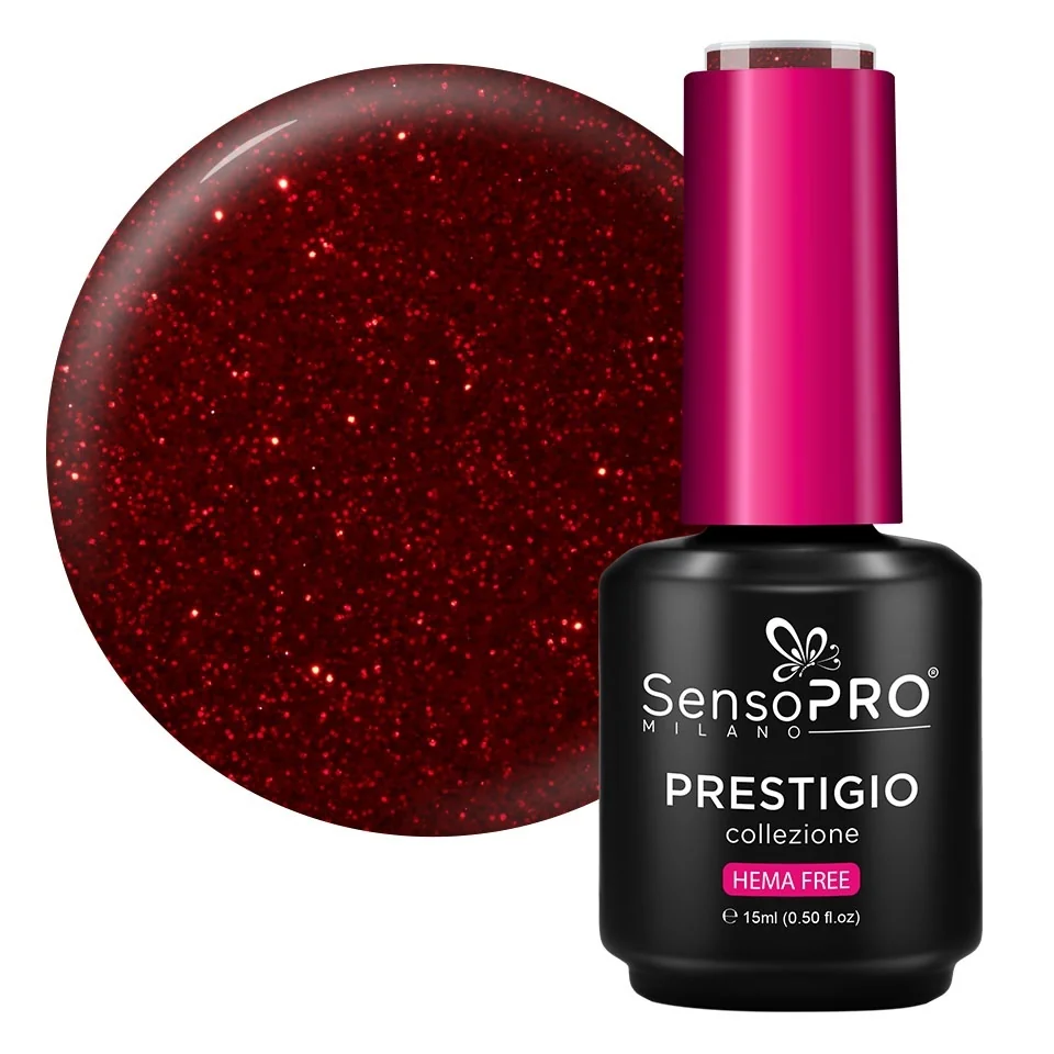 Oja Semipermanenta PRESTIGIO SensoPRO Milano - Red Diamonds 15ml