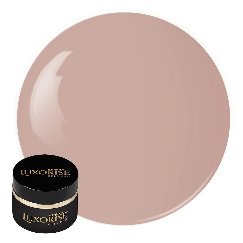 Gel UV Constructie Unghii RevoFlex LUXORISE 50ml, Cover Nude - Medium