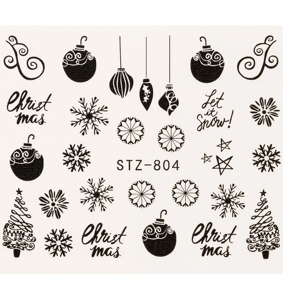 Tatuaj Unghii LUXORISE Simple Holiday Treats, STZ-804