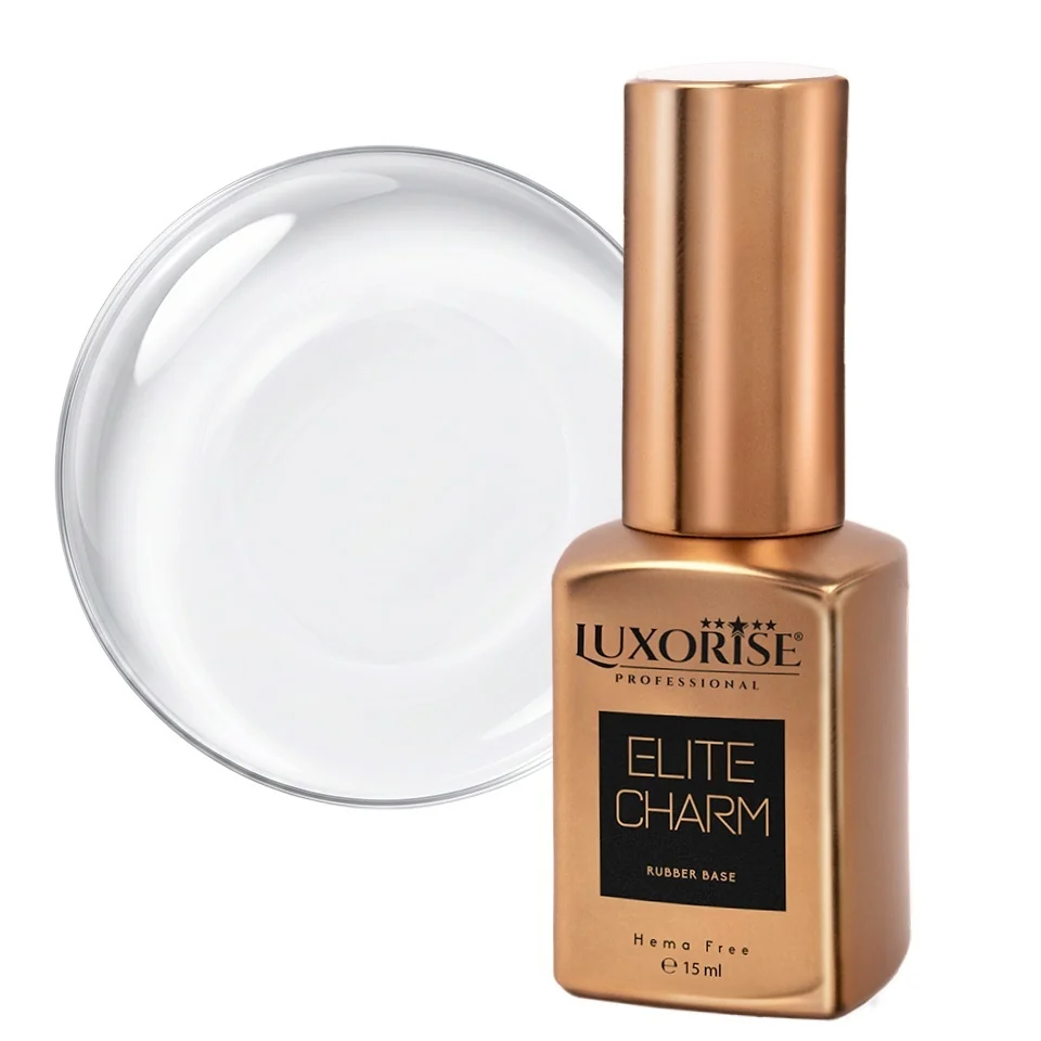 Rubber Base Hema Free LUXORISE ELITE CHARM - Crystal Clear 15ml