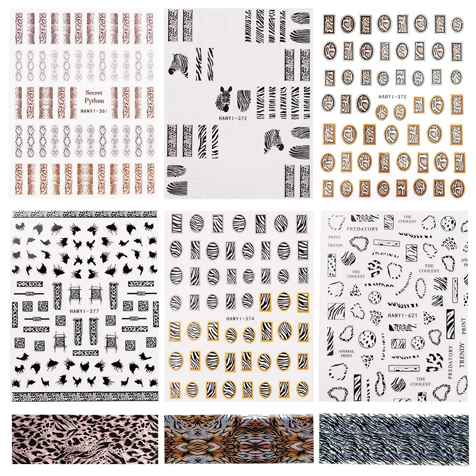 Set Nail Art Jungle Glam